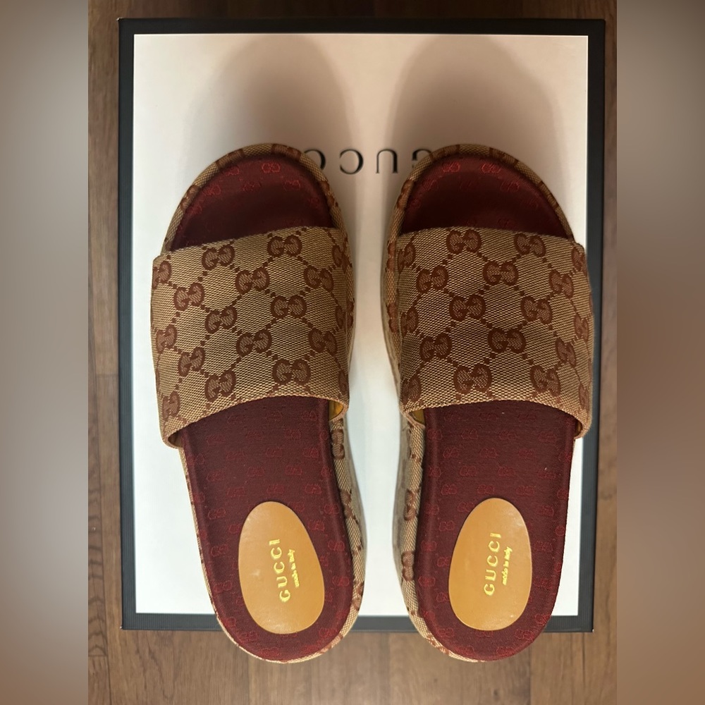 Gucci Platform Slides BRAND NEW